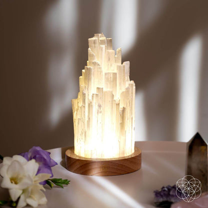 The Cleanse-All Selenite Lamp - 2 Pounds of Healing Power Conscious Items