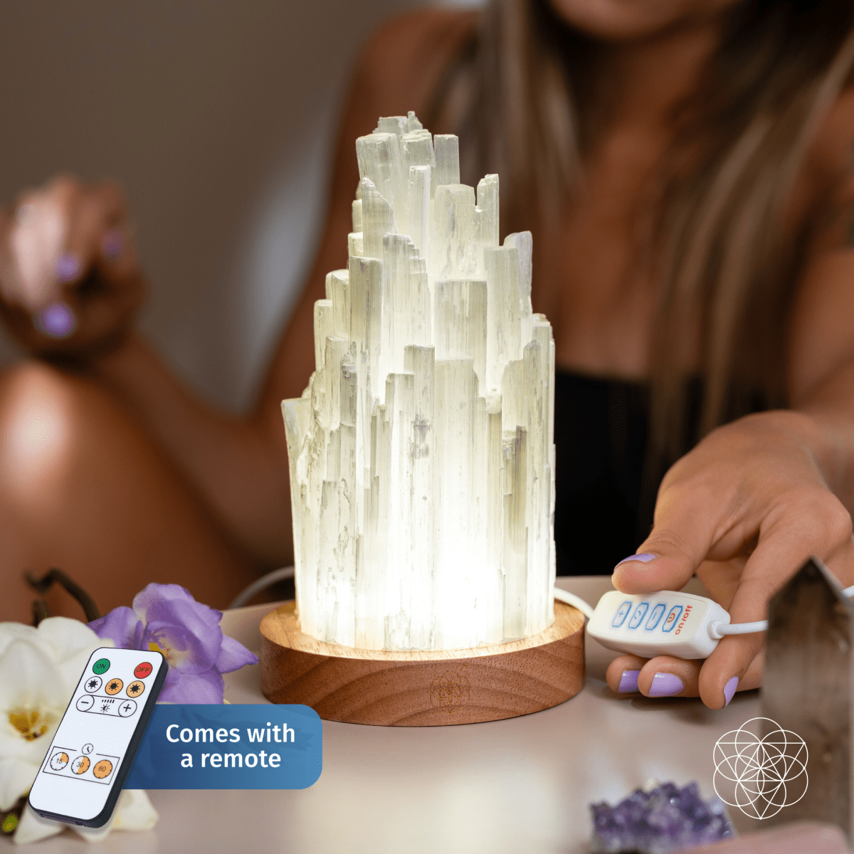 The Cleanse-All Selenite Lamp - 2 Pounds of Healing Power Conscious Items