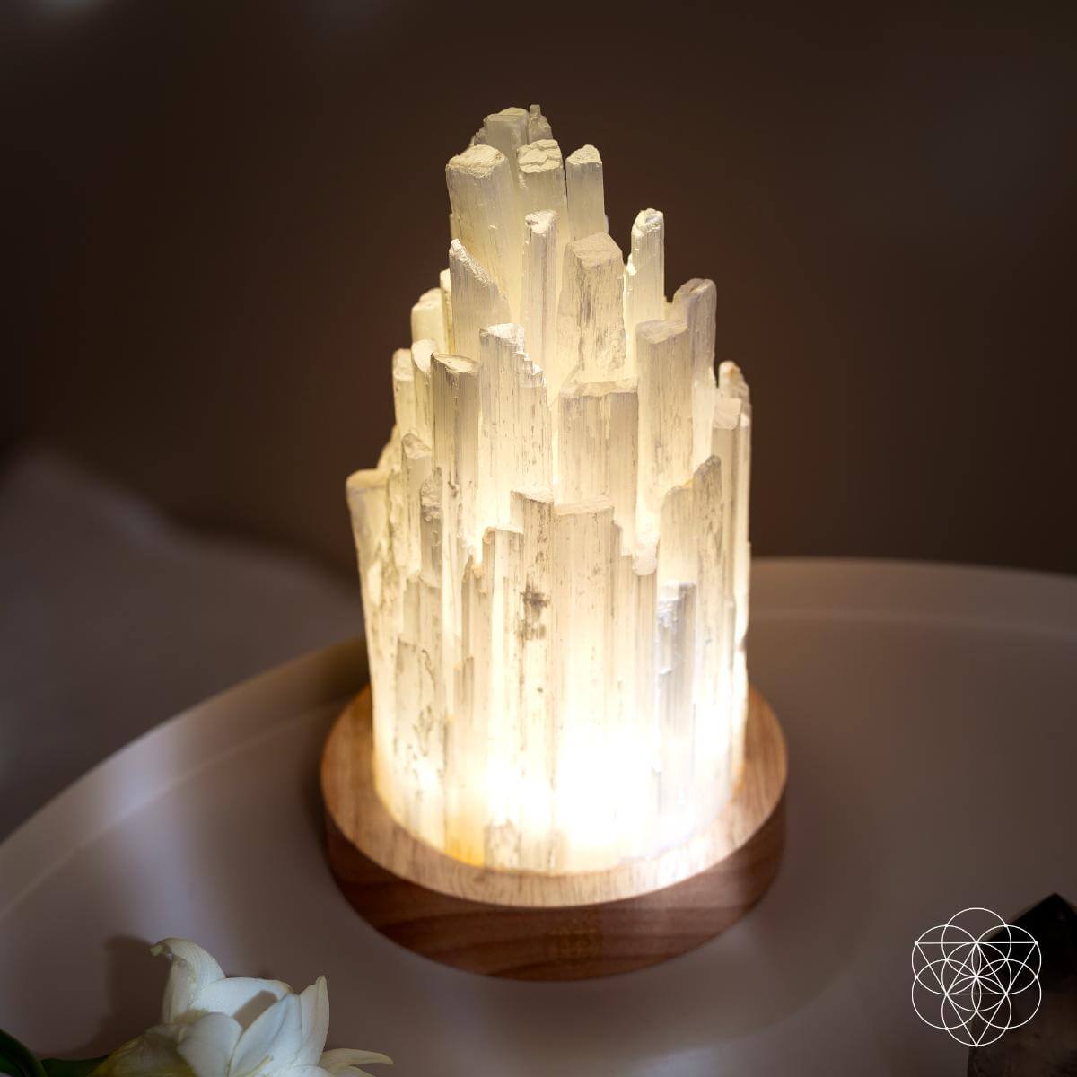The Cleanse-All Selenite Lamp - 2 Pounds of Healing Power Conscious Items