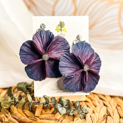 Sabine - Extra Large Flower Statement Earrings