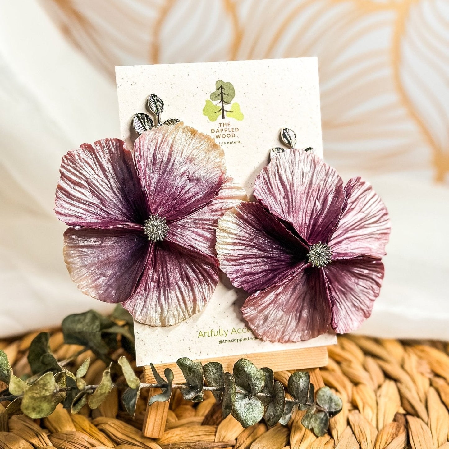 Sabine - Extra Large Flower Statement Earrings