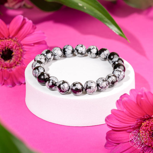 The Pattern Breaker – Snowflake Obsidian Bracelet Conscious Items