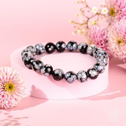 The Pattern Breaker – Snowflake Obsidian Bracelet Conscious Items