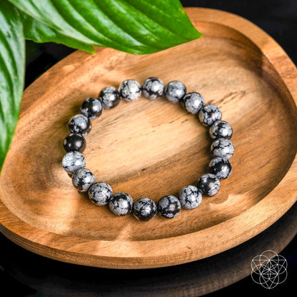 The Pattern Breaker – Snowflake Obsidian Bracelet Conscious Items