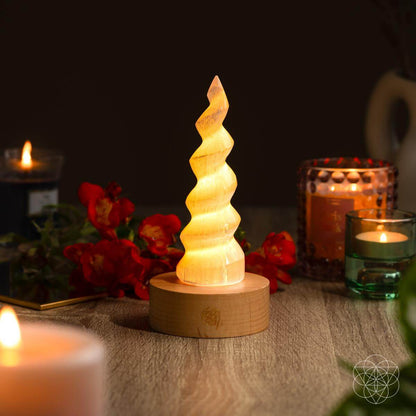 Therapy By Light - Selenite Flame Lamp Conscious Items
