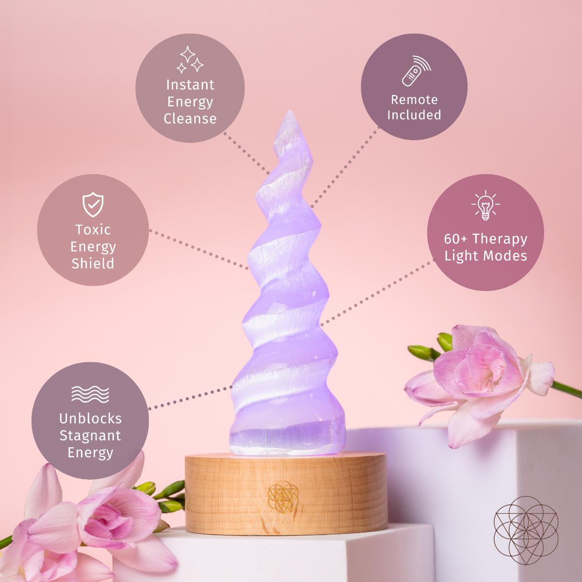 Therapy By Light - Selenite Flame Lamp Conscious Items