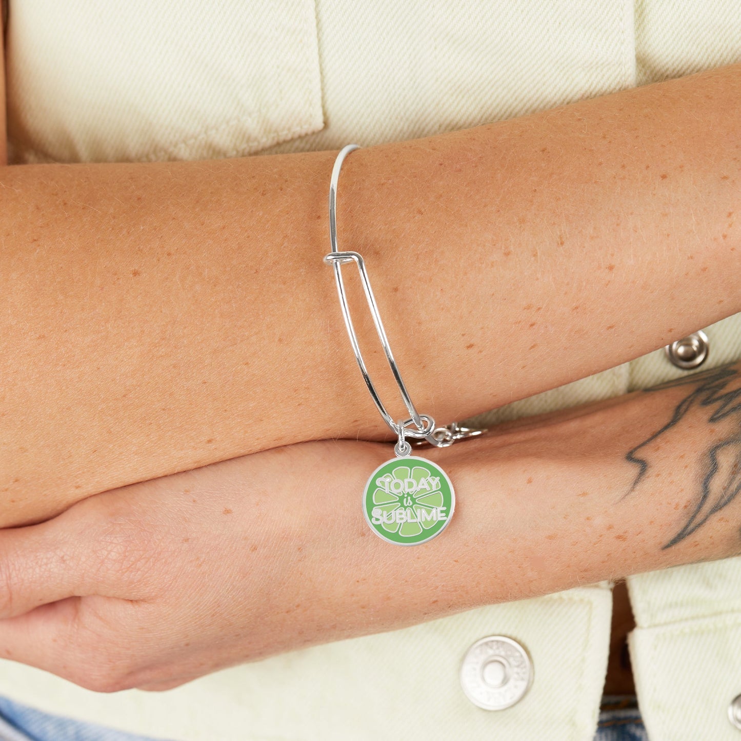'Today is Sublime' Charm Bangle ALEX AND ANI