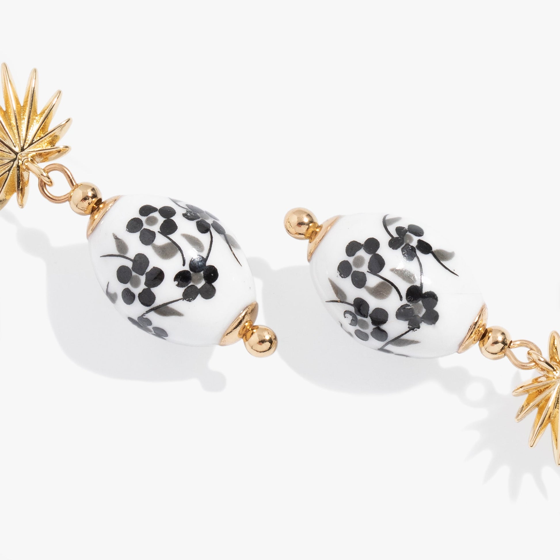 Toile and Palm Drop Earrings ALEX AND ANI