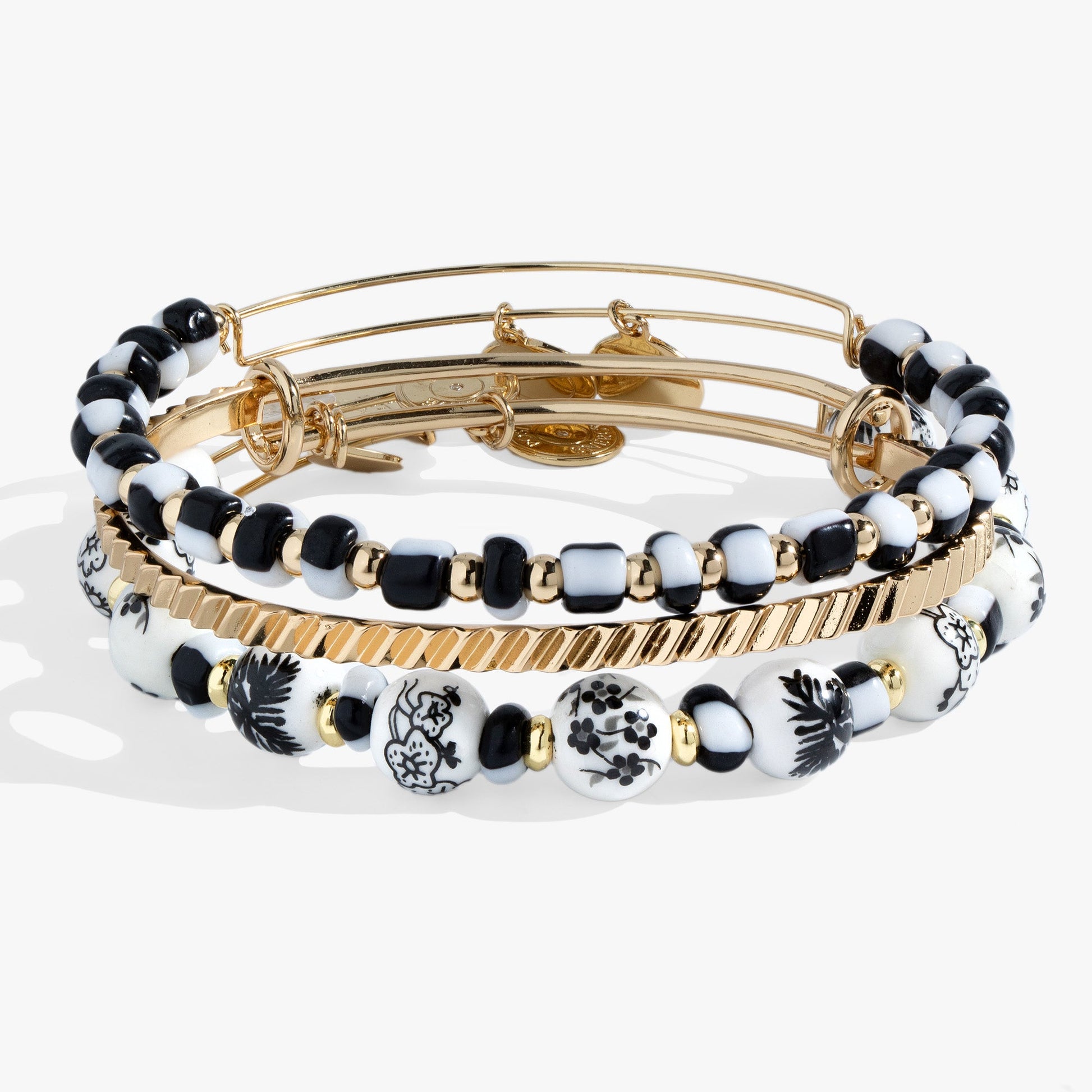Toile Beaded Bangle Set of 3 ALEX AND ANI