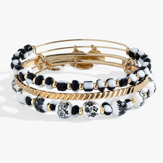 Toile Beaded Bangle Set of 3 ALEX AND ANI