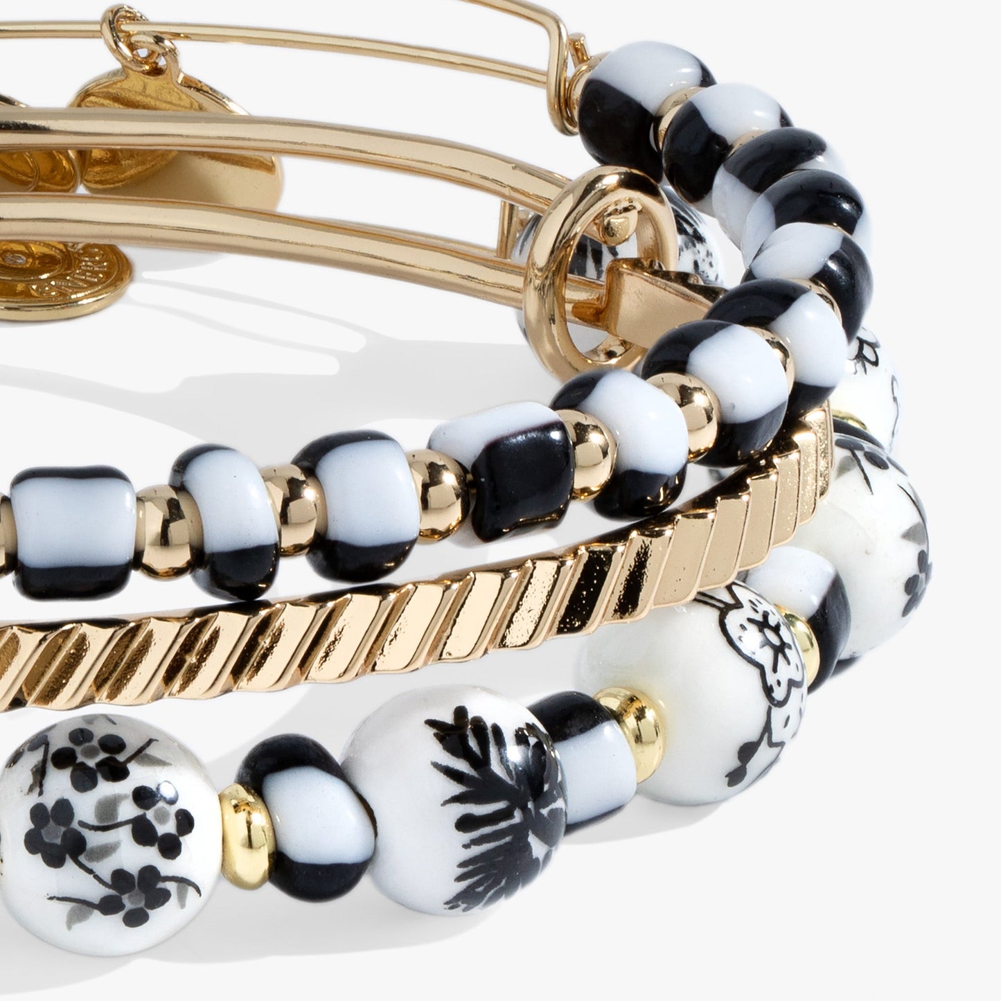 Toile Beaded Bangle Set of 3 ALEX AND ANI
