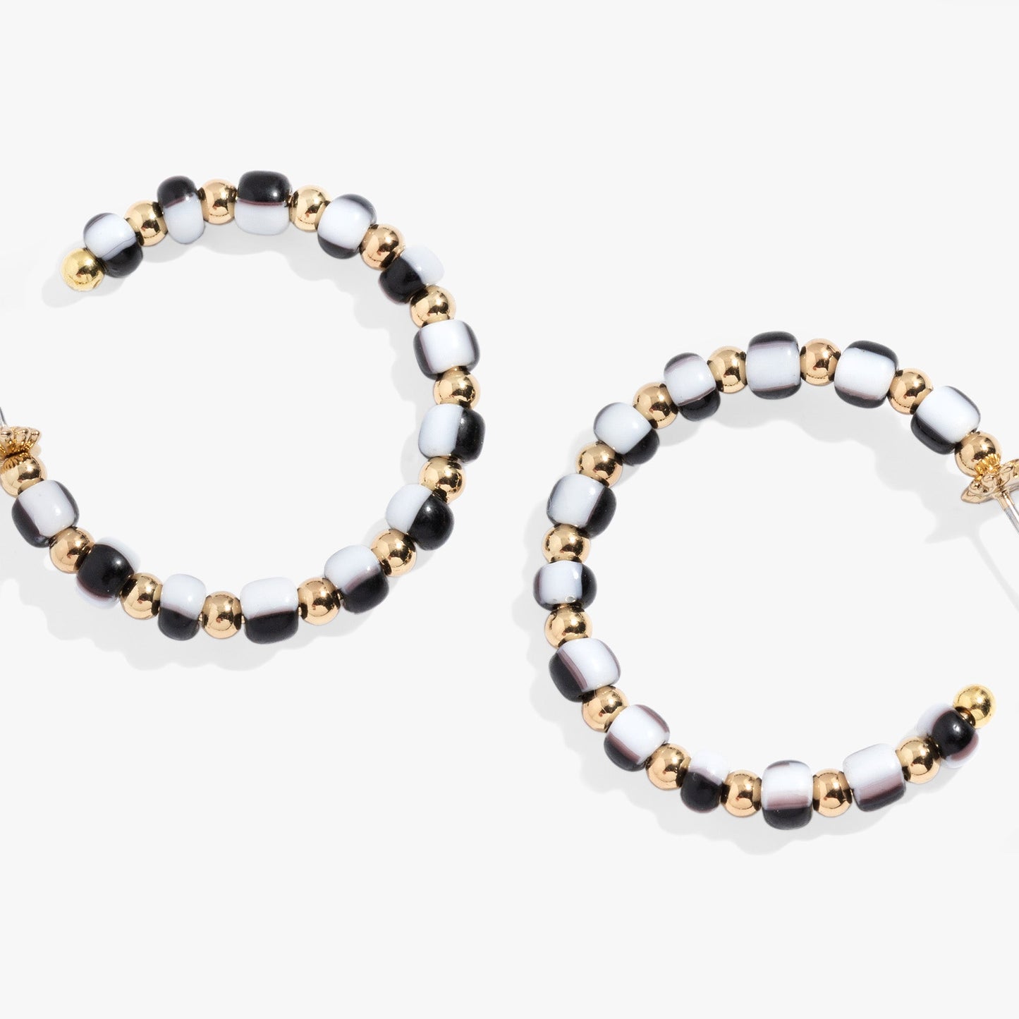 Toile Beaded Hoop Earrings ALEX AND ANI
