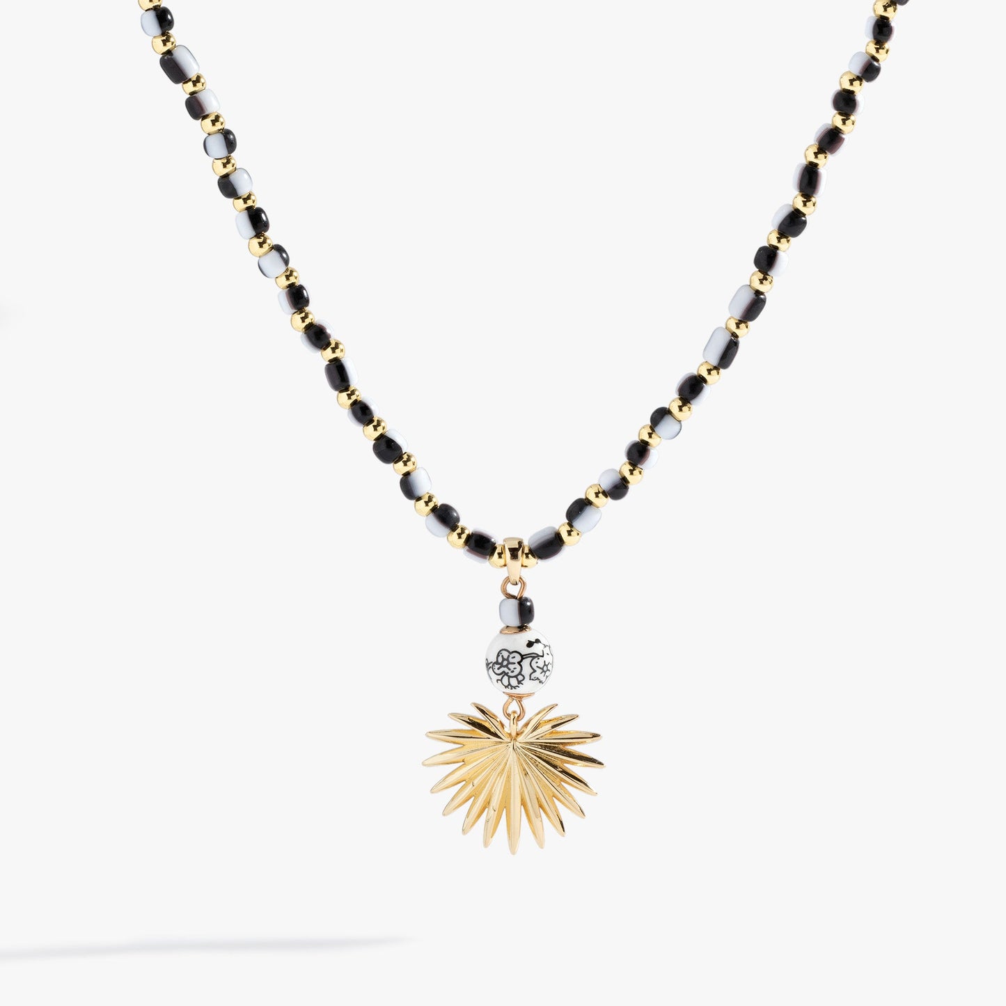 Toile Beaded Palm Pendant Necklace ALEX AND ANI