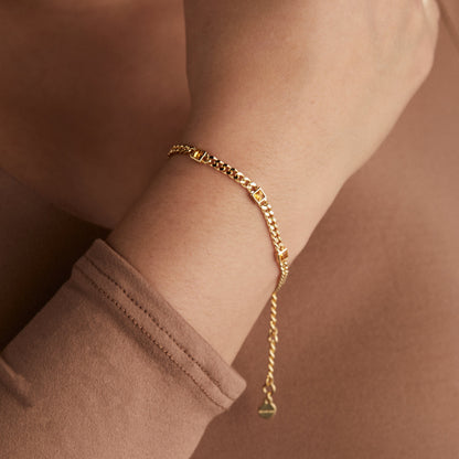 November Birthstone Topaz Curb Chain Bracelet ALEX AND ANI
