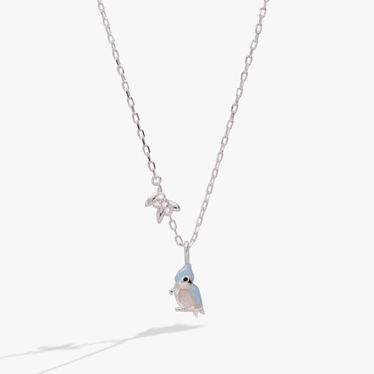 Tufted Titmouse Bird Pendant Necklace ALEX AND ANI