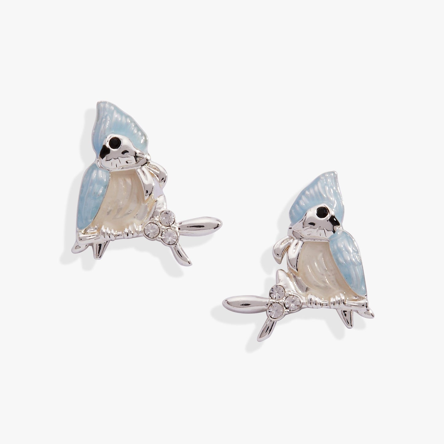 Tufted Titmouse Bird Stud Earrings ALEX AND ANI