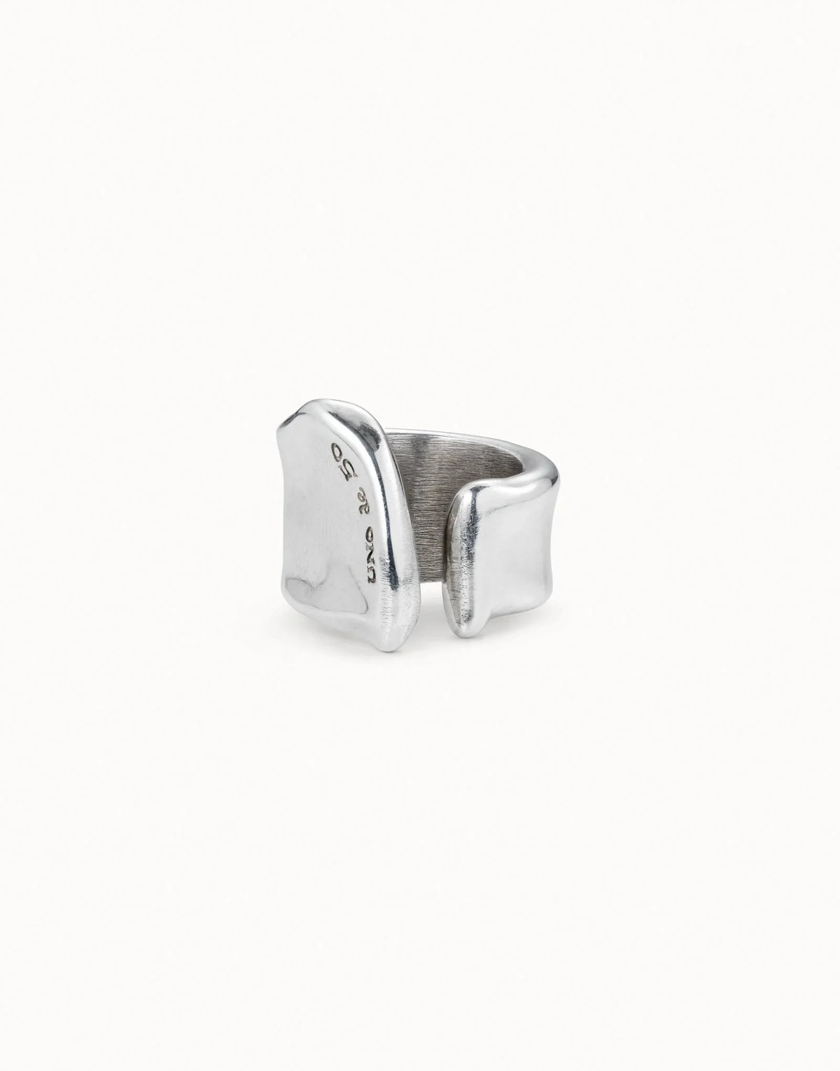 Uno De 50 Large open ring Silver