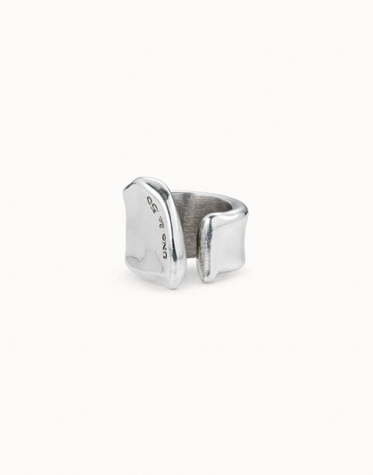 Uno De 50 Large open ring Silver