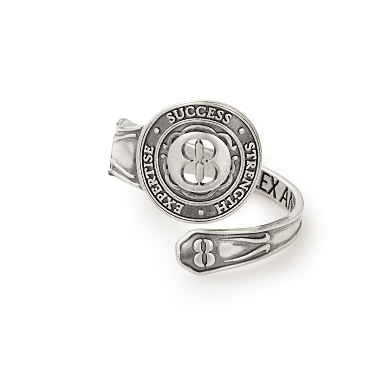 Number 8 Spoon Ring | Expertise, Success, and Strength ALEX AND ANI