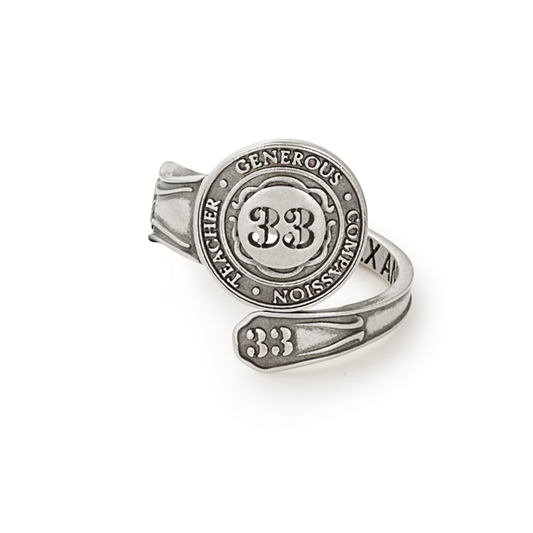 Number 33 Spoon Ring | Teacher, Generous, and Compassion ALEX AND ANI