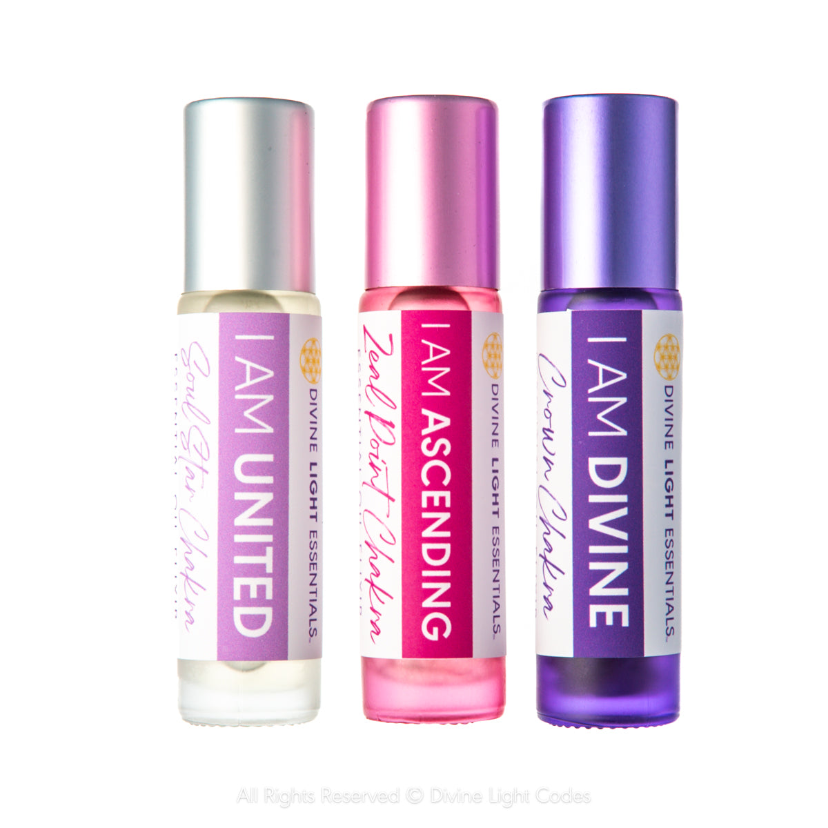 Lift Yourself Elixir Bundle - Essential Oils for Unity Consciousness - Ascension - Intuition - 3 Roller Bottles Divine Light Codes