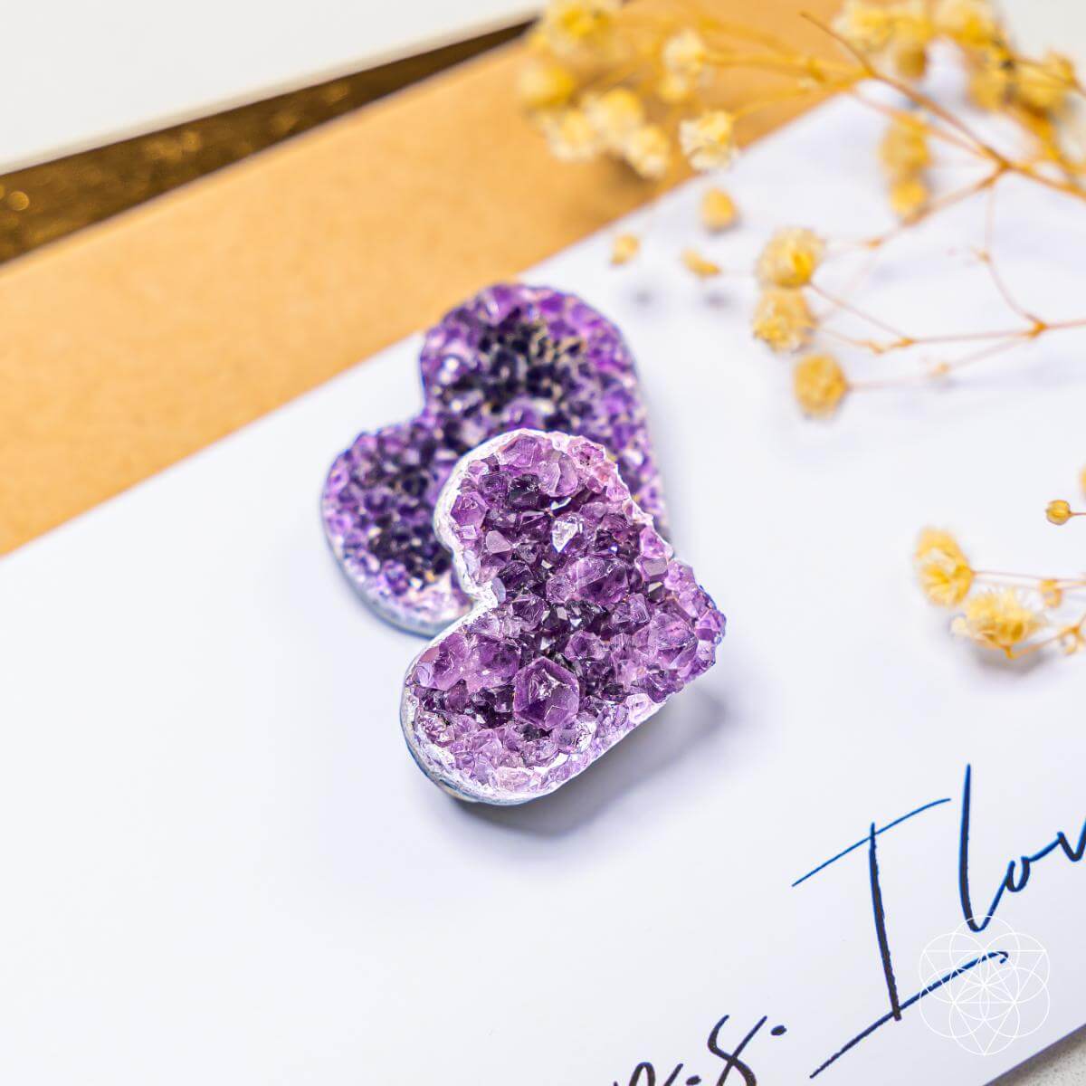Uruguayan Amethyst Love Heart Cluster - AAA Premium Quality Conscious Items