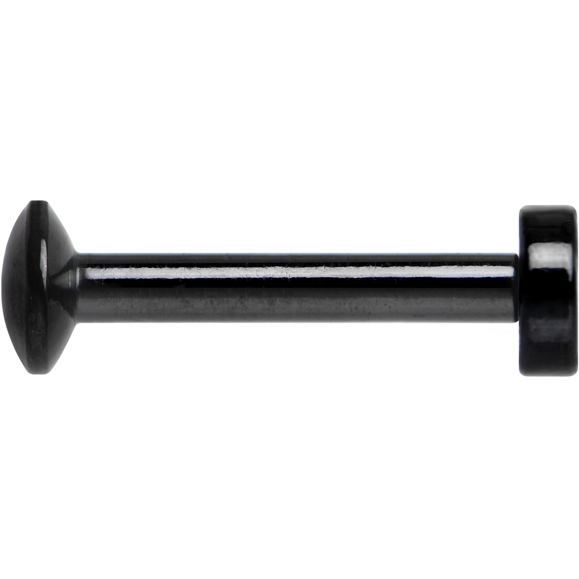 5/16 Black IP 3mm Circle Internal Thread Daith Cartilage Tragus BodyCandy