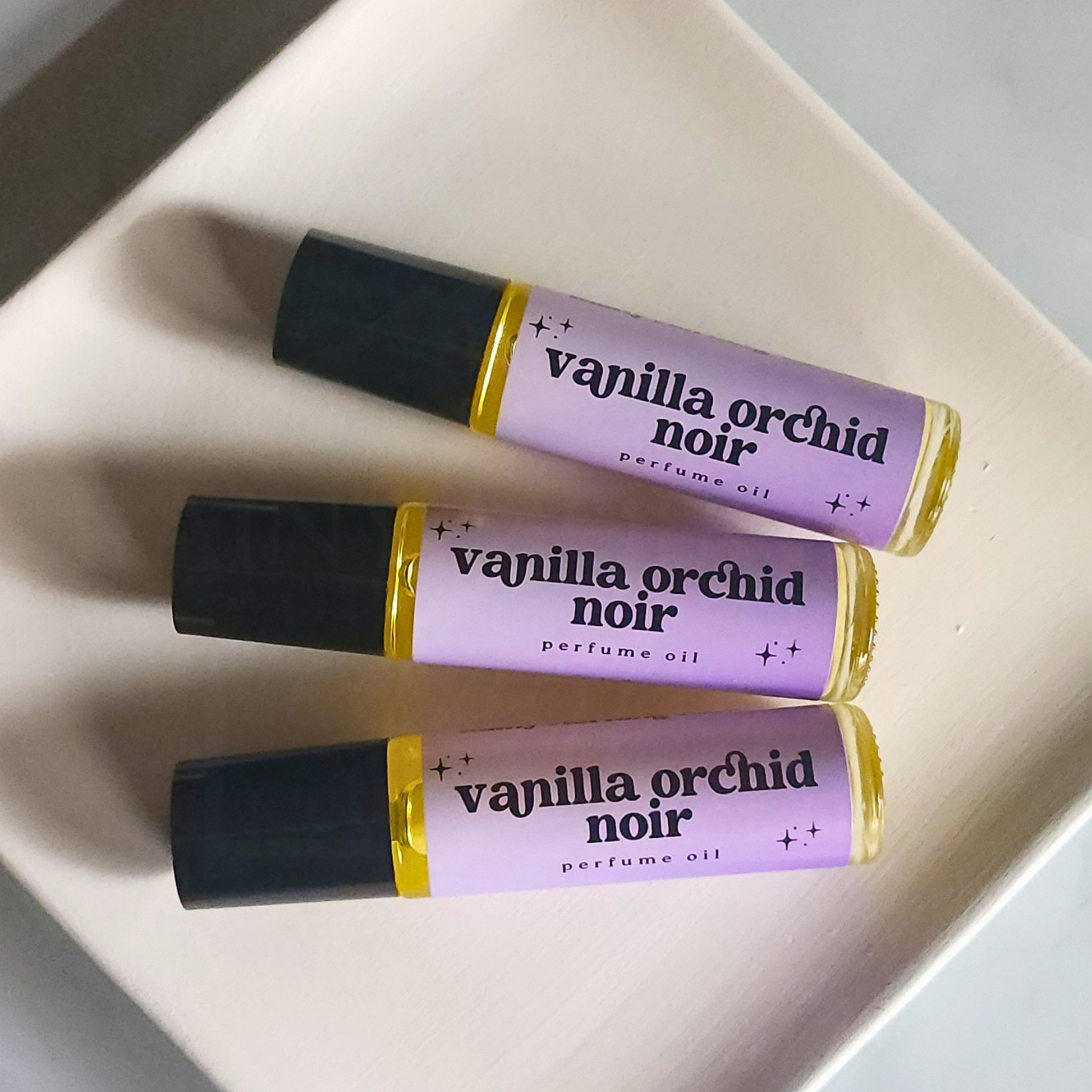 Vanilla Orchid Noir | Sol De Janerio Inspired | Perfume Oil Rainy Morning Candles