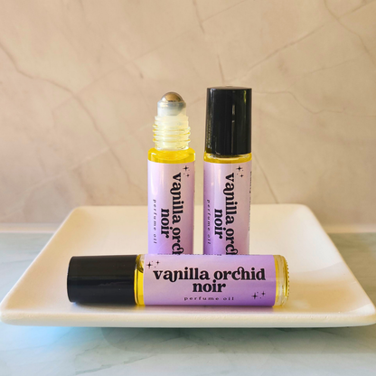 Vanilla Orchid Noir | Sol De Janerio Inspired | Perfume Oil Rainy Morning Candles