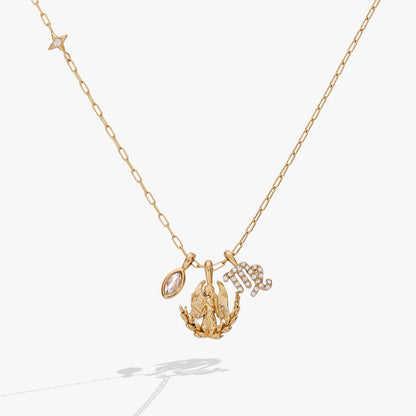 Virgo Zodiac Charm Cluster Necklace ALEX AND ANI
