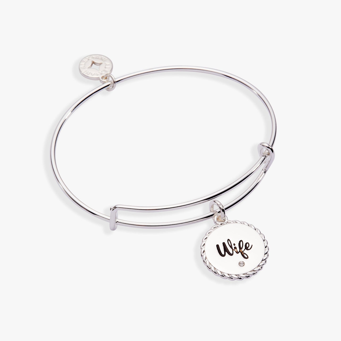 Wife 'True Love Stories Never Have Endings' Charm Bangle ALEX AND ANI