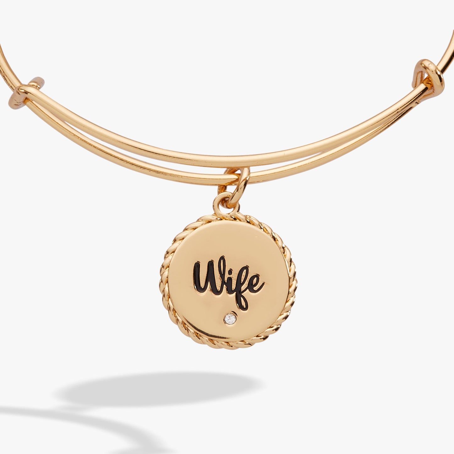 Wife 'True Love Stories Never Have Endings' Charm Bangle ALEX AND ANI
