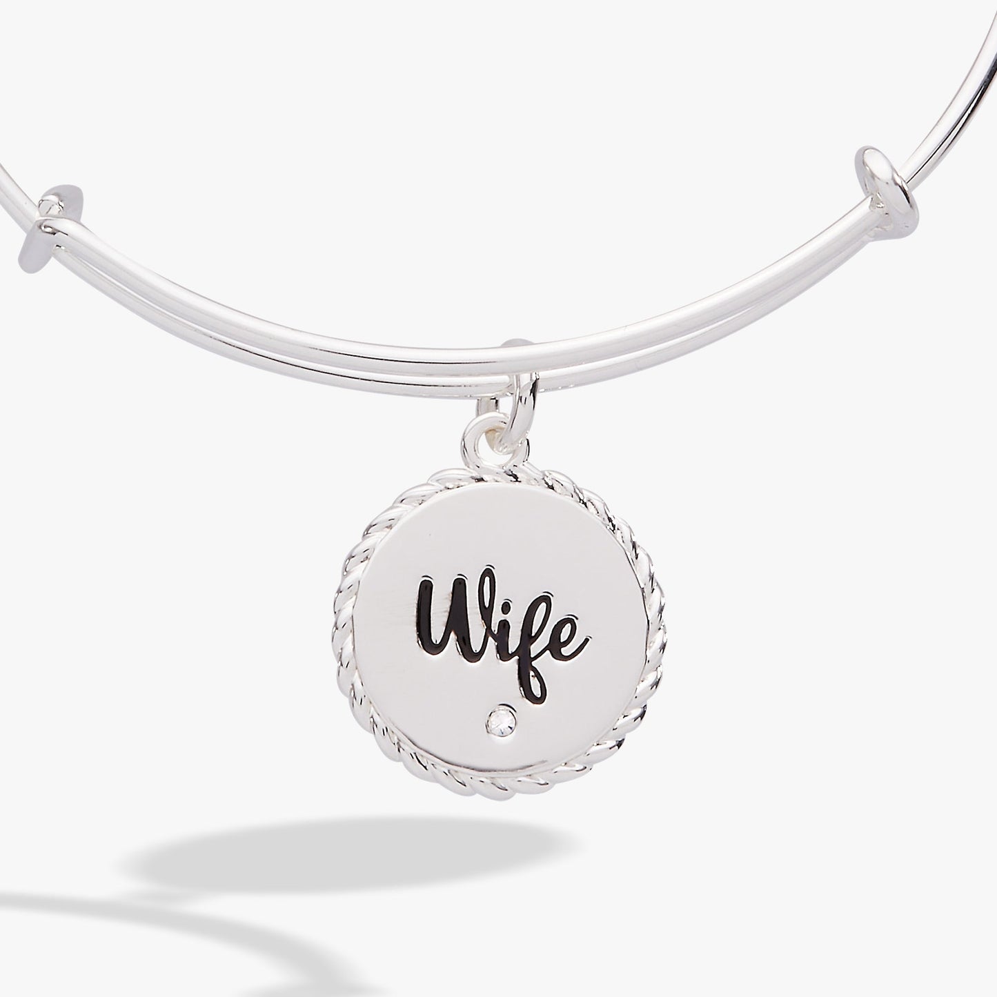 Wife 'True Love Stories Never Have Endings' Charm Bangle ALEX AND ANI