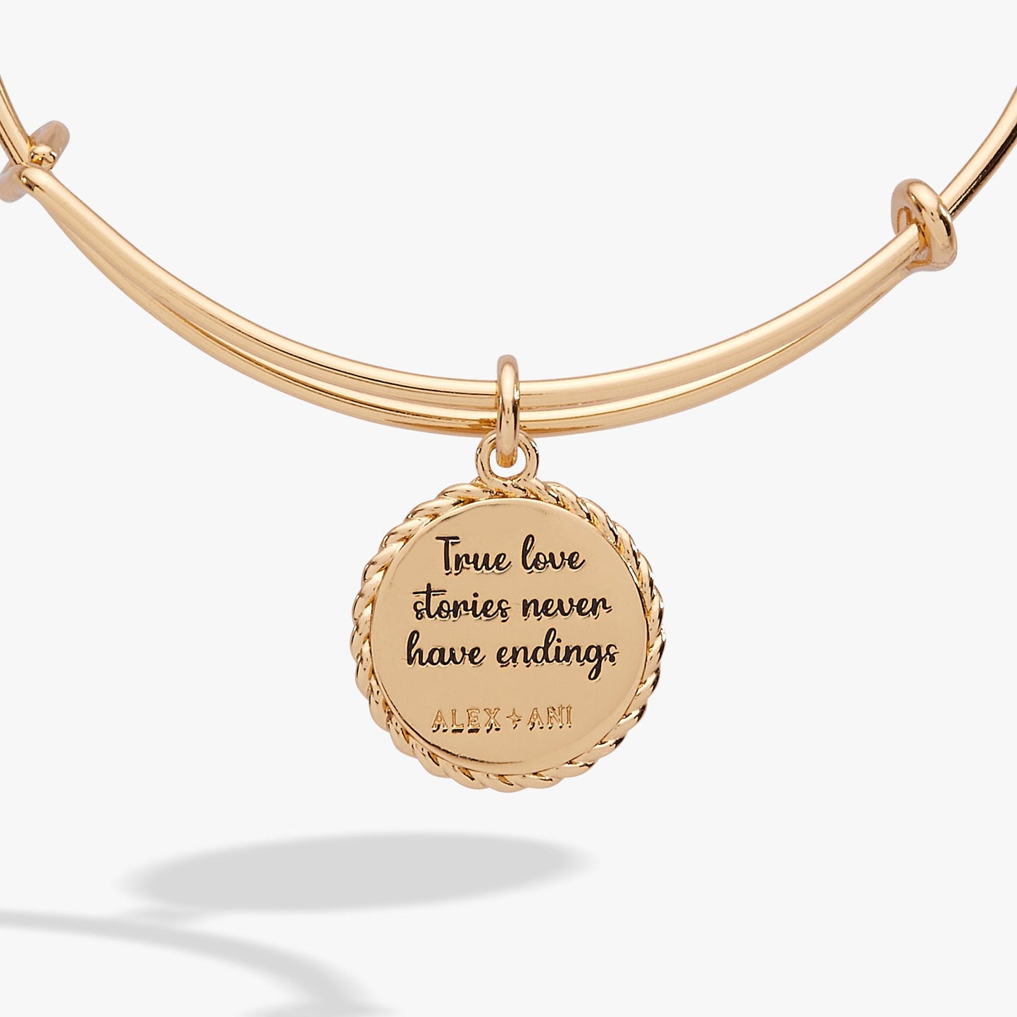 Wife 'True Love Stories Never Have Endings' Charm Bangle ALEX AND ANI