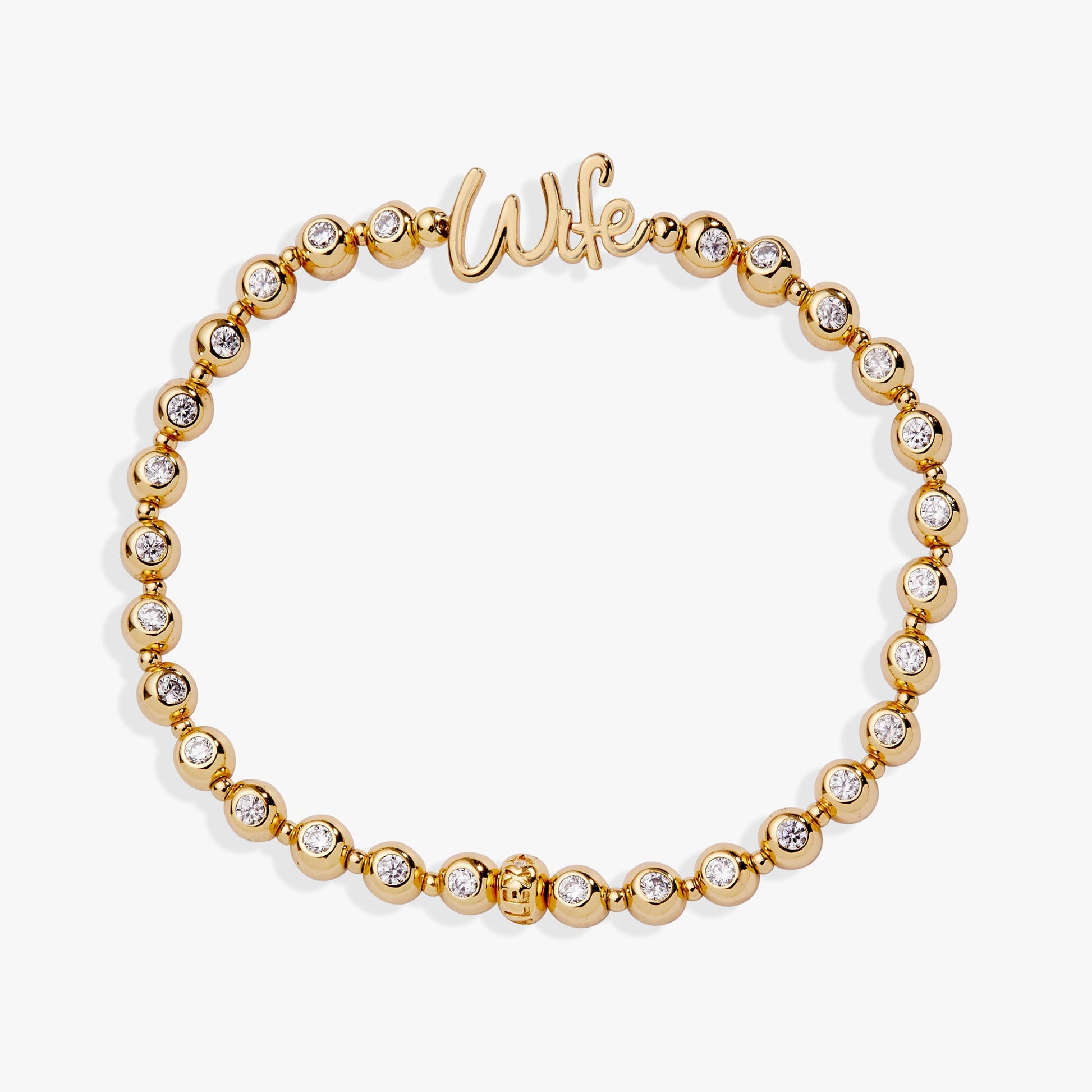 Wife Elongated Crystal Stretch Bracelet ALEX AND ANI