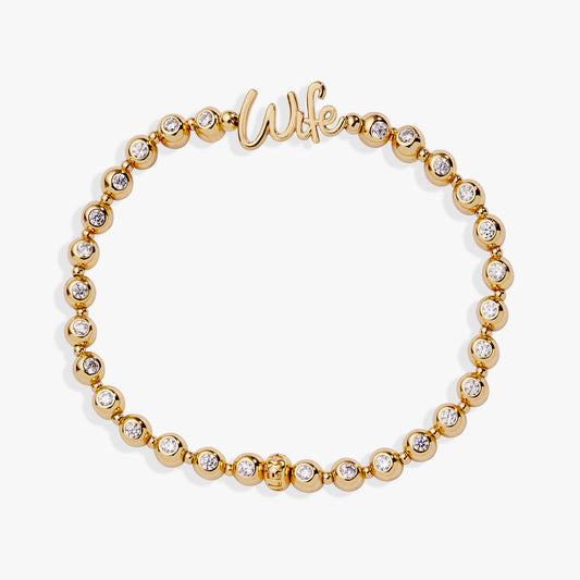 Wife Elongated Crystal Stretch Bracelet ALEX AND ANI