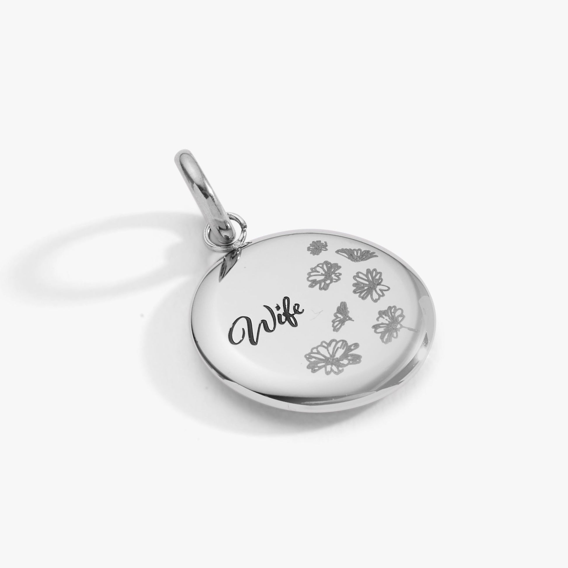Wife Flower Disc Charm ALEX AND ANI