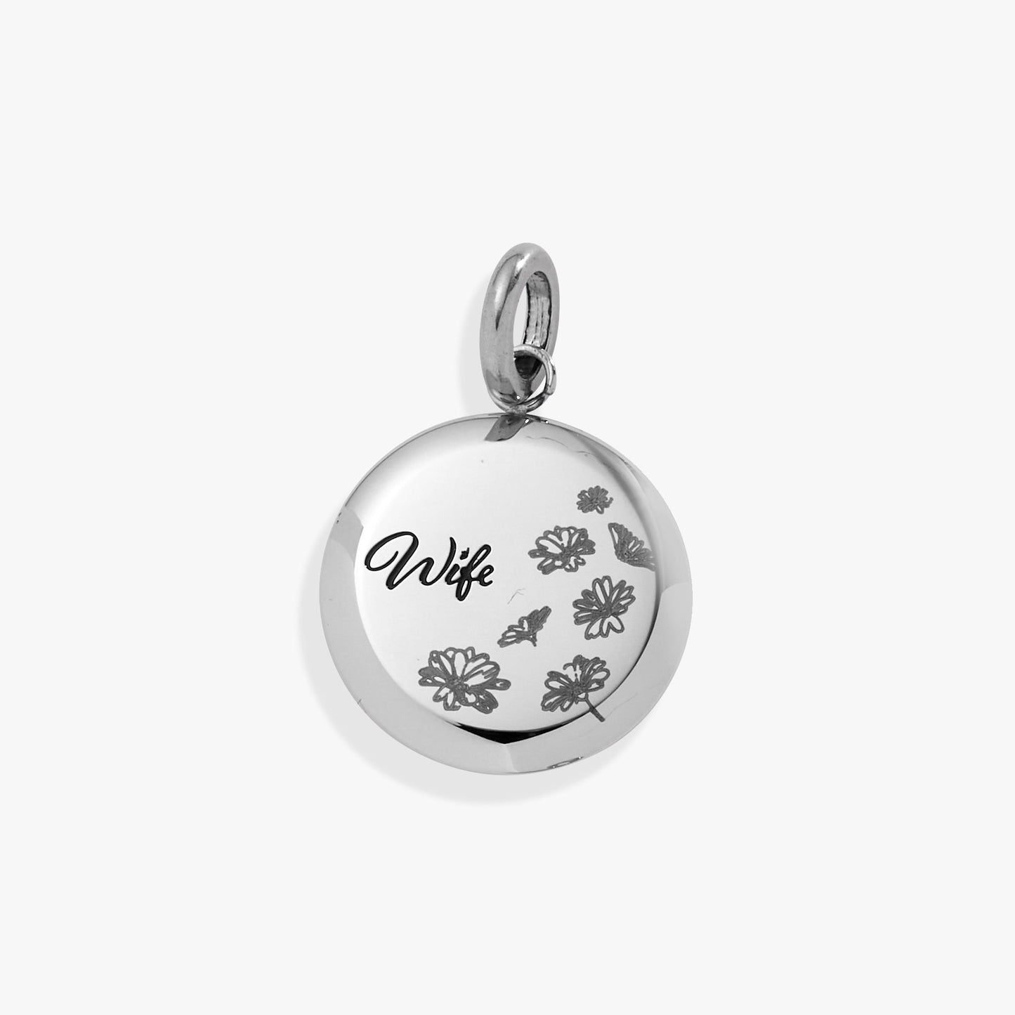 Wife Flower Disc Charm ALEX AND ANI