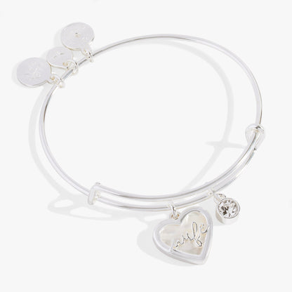 Wife Mother of Pearl Heart Bangle ALEX AND ANI
