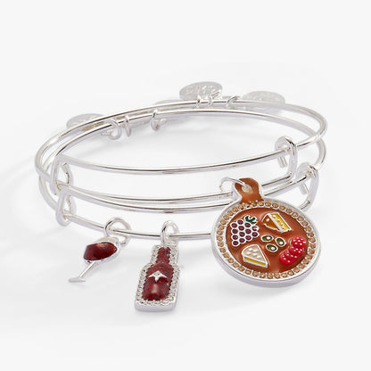 Wine and Cheese BFF Bangle Set of 2 ALEX AND ANI
