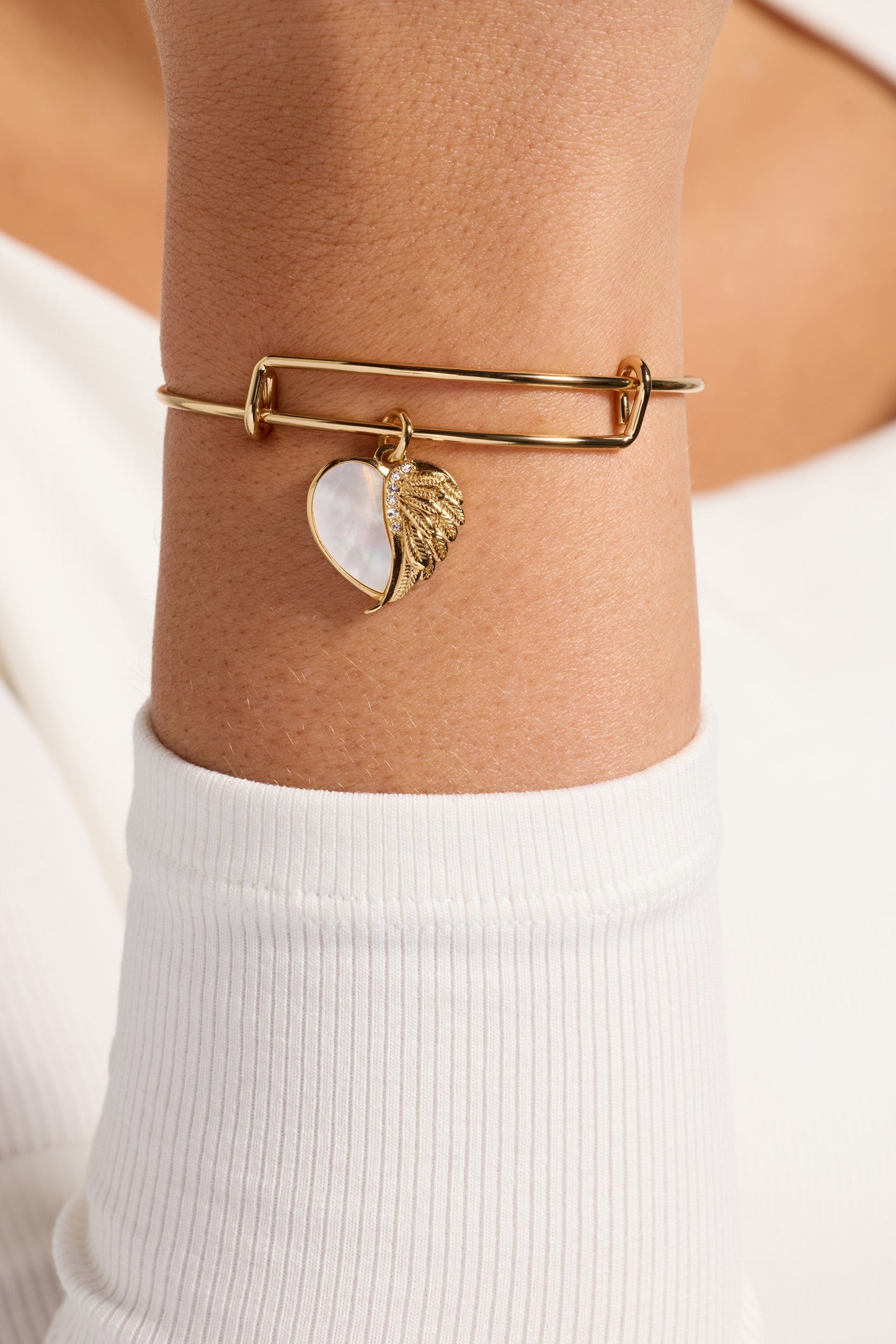 Wings of Protection Charm Bangle ALEX AND ANI