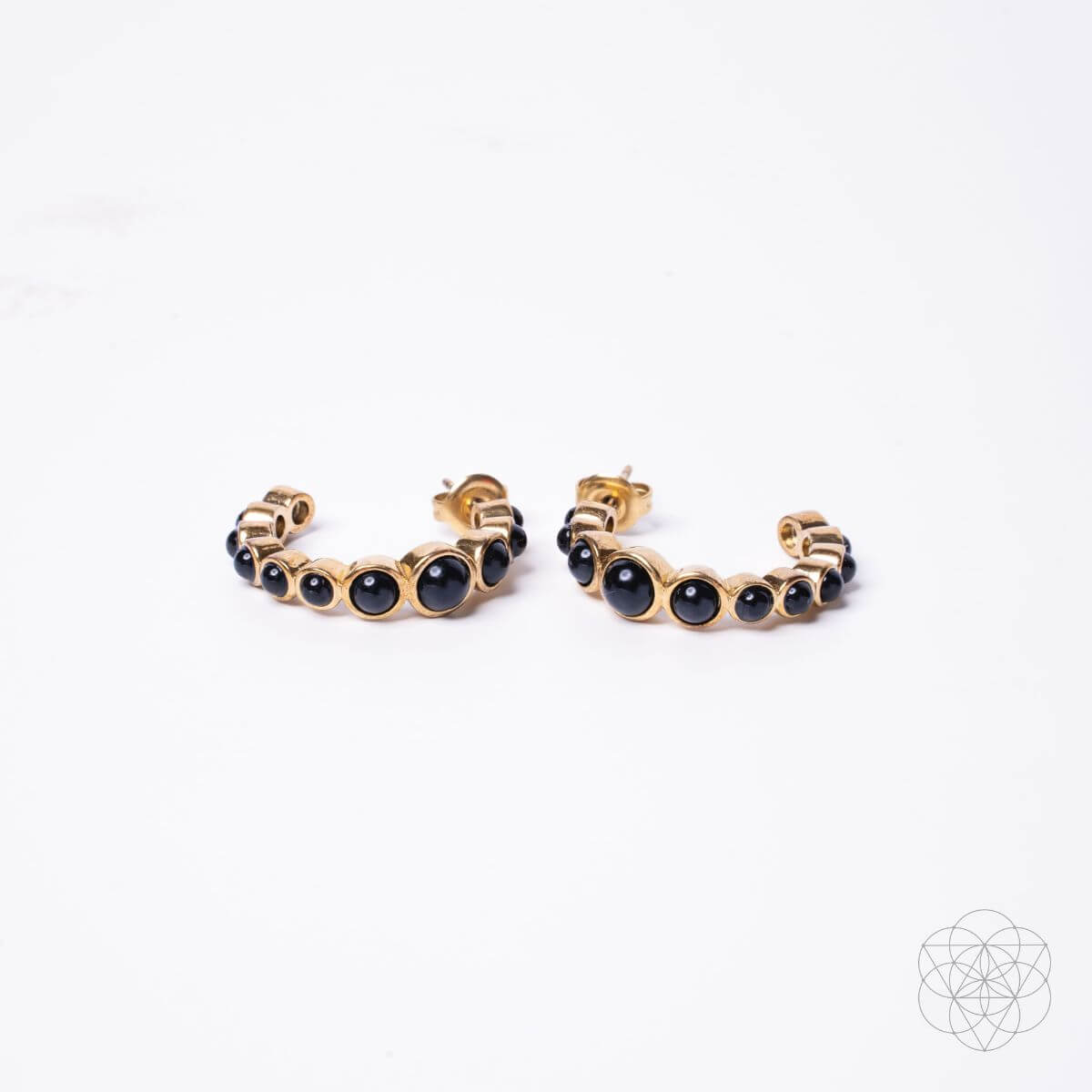 Wisdom & Willpower - Onyx Earrings of Resilience Conscious Items