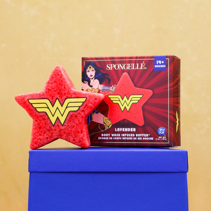 Wonder Woman™ Lavender Body Buffer | DC Superhero Spongellé
