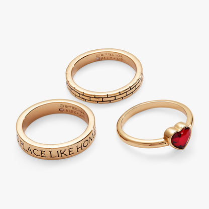 The Wizard of Oz™ "There's No Place Like Home" Ring Set of 3 ALEX AND ANI