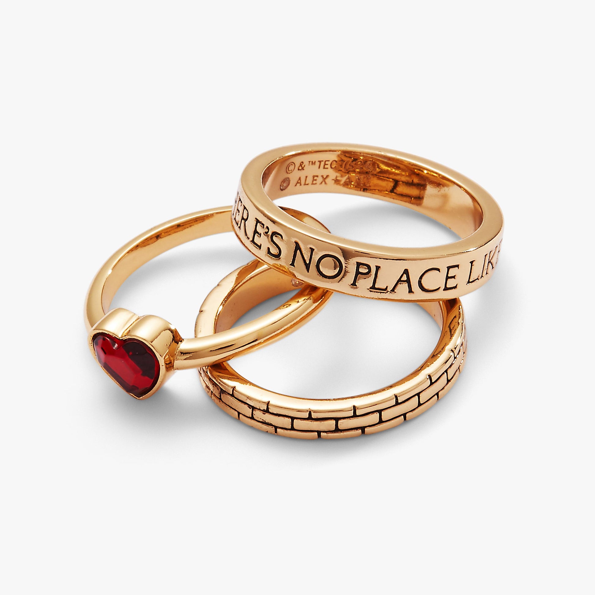 The Wizard of Oz™ "There's No Place Like Home" Ring Set of 3 ALEX AND ANI