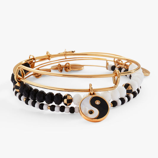 Mother of Pearl Yin Yang Bangles Set of 3 ALEX AND ANI