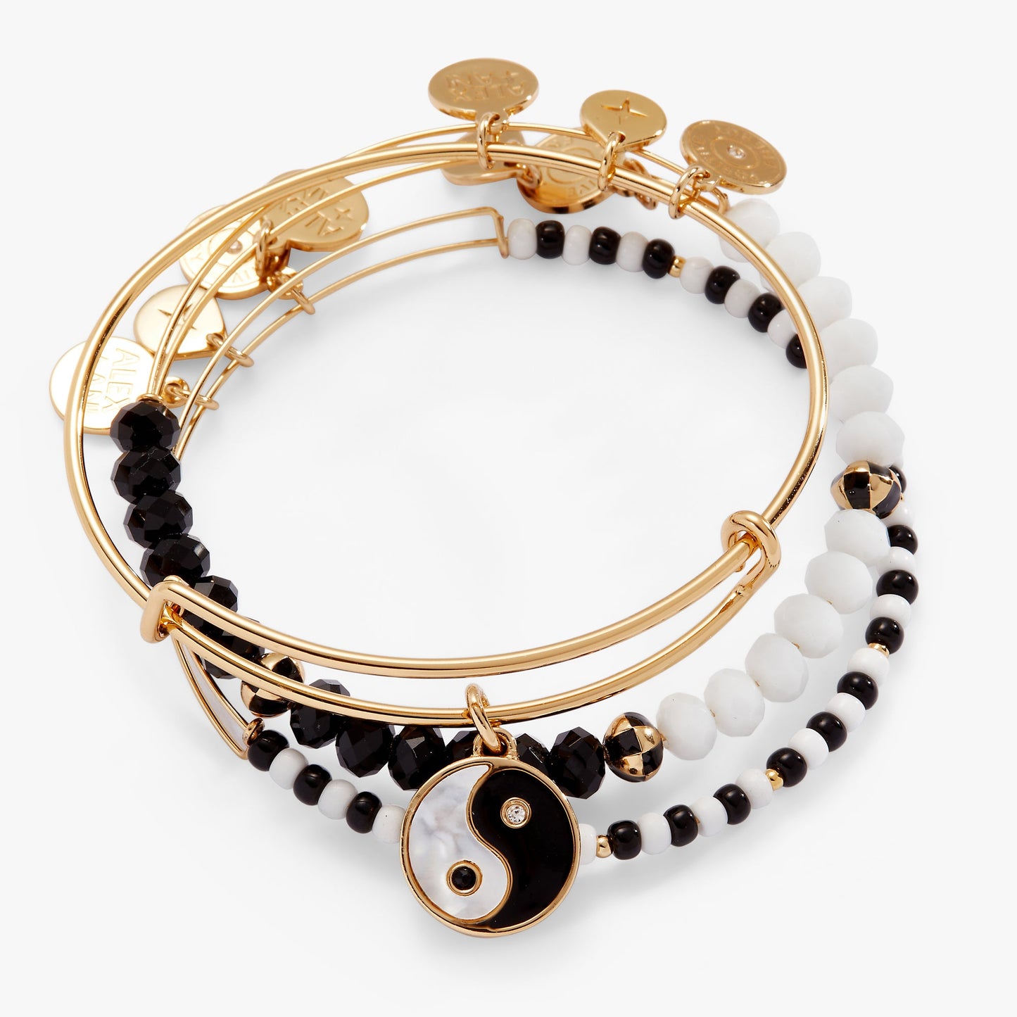 Mother of Pearl Yin Yang Bangles Set of 3 ALEX AND ANI
