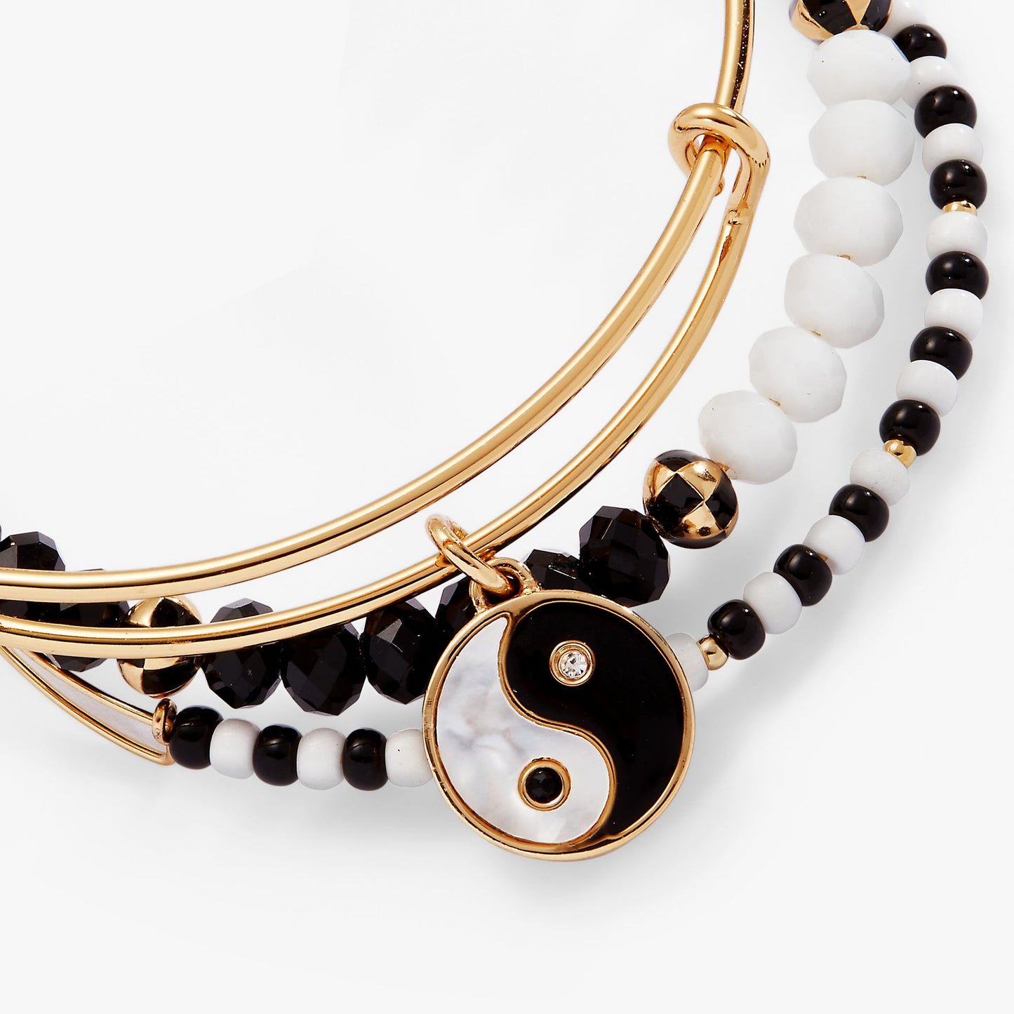 Mother of Pearl Yin Yang Bangles Set of 3 ALEX AND ANI