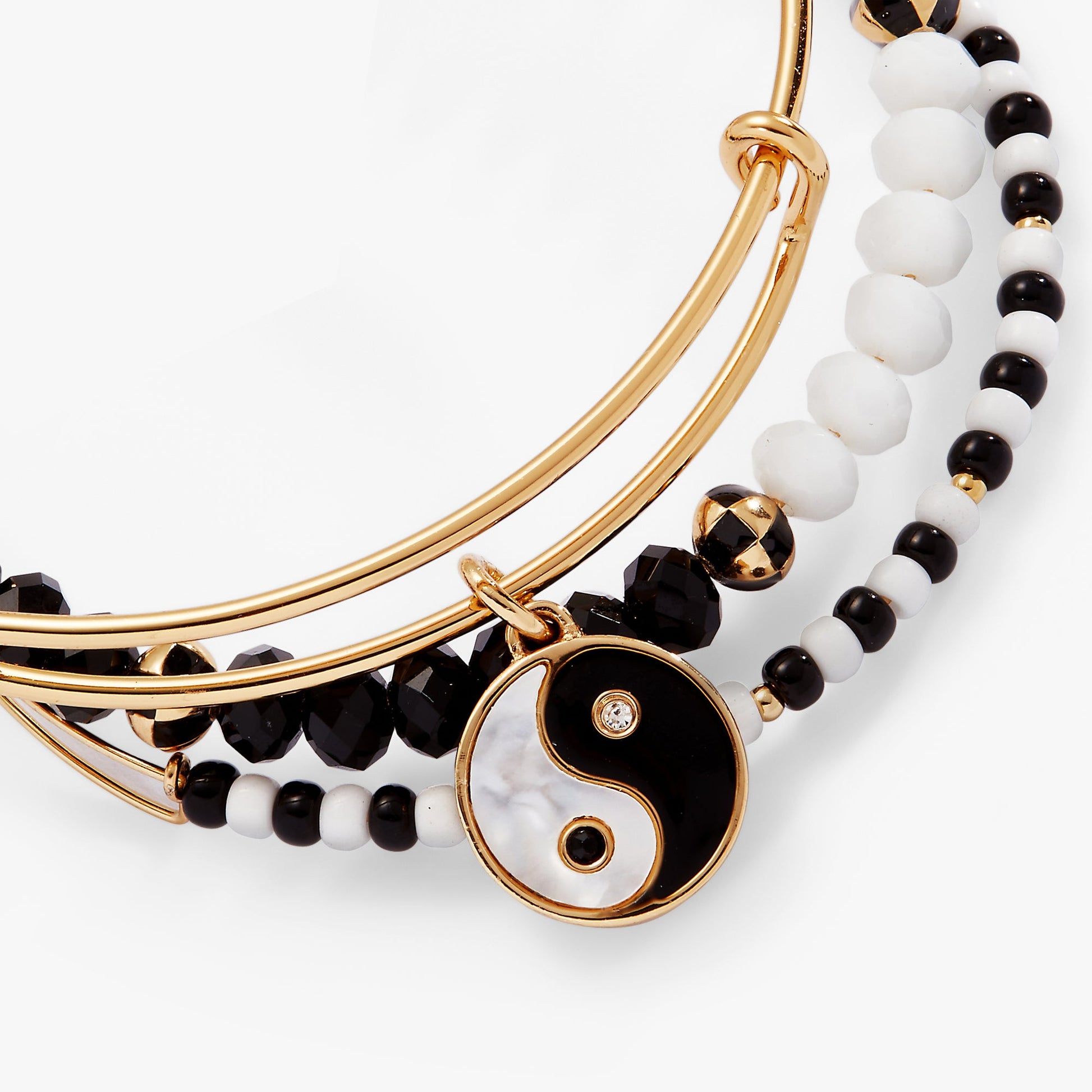 Mother of Pearl Yin Yang Bangles Set of 3 ALEX AND ANI