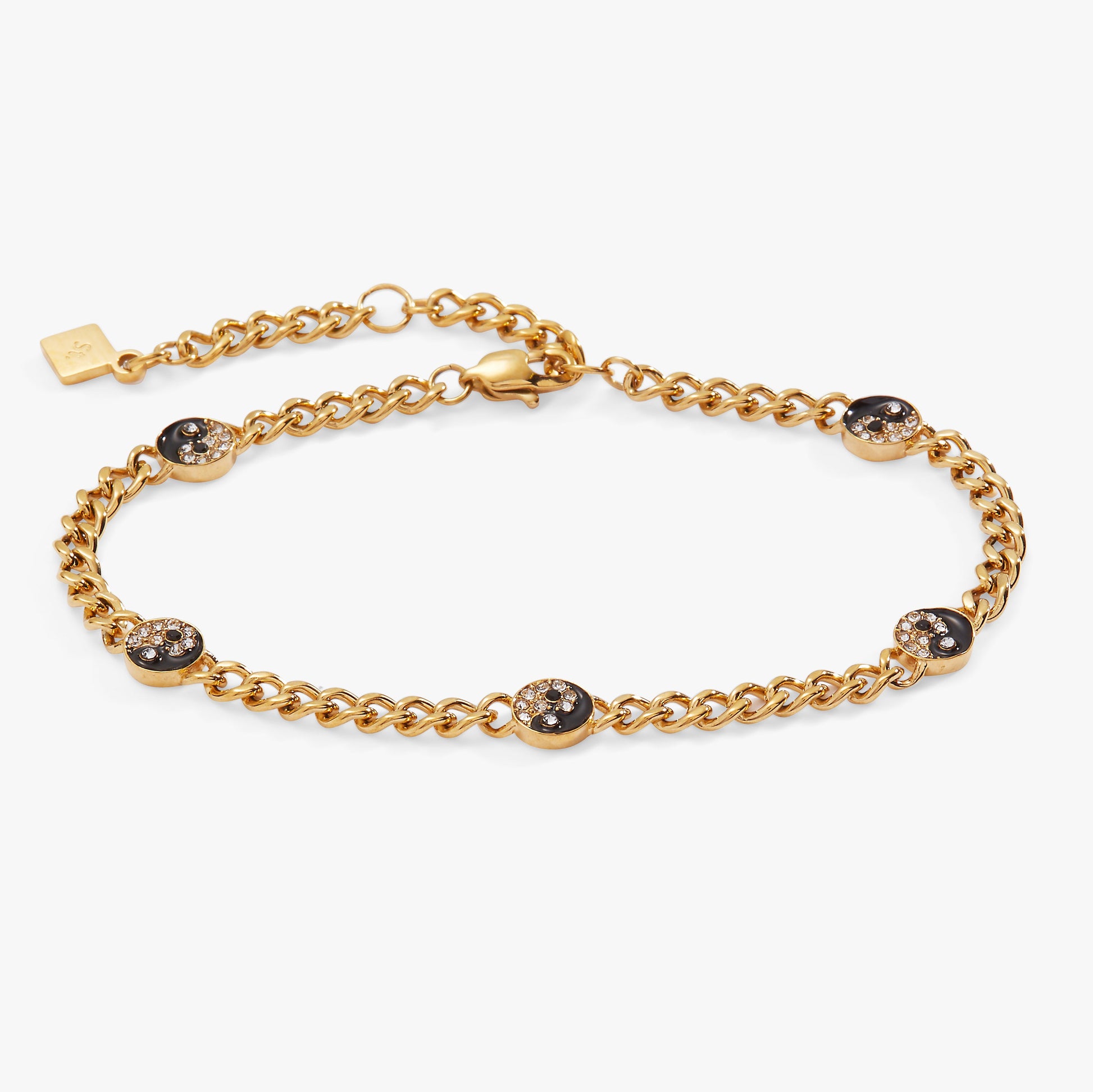 Yin Yang Curb Chain Bracelet ALEX AND ANI